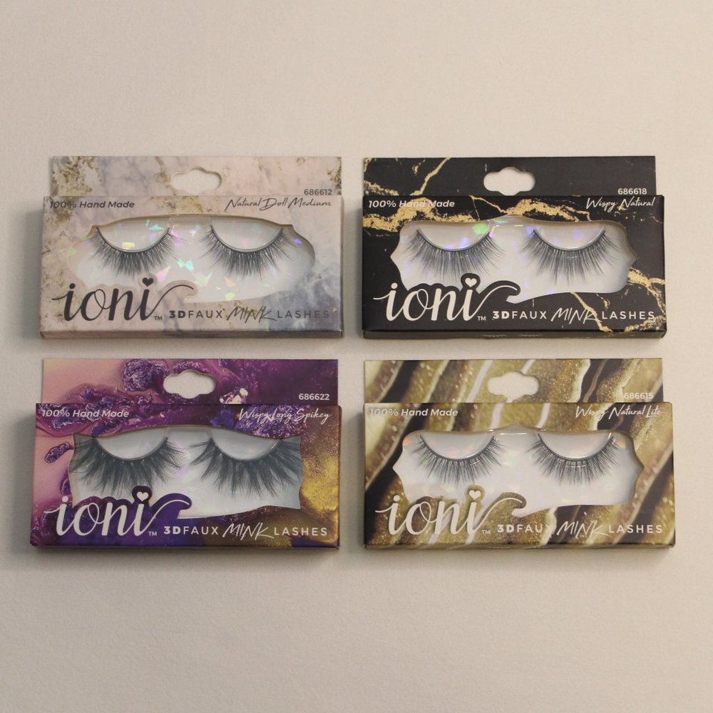 Ioni 3D Faux Mink Eyelashes Collection 4 Pack